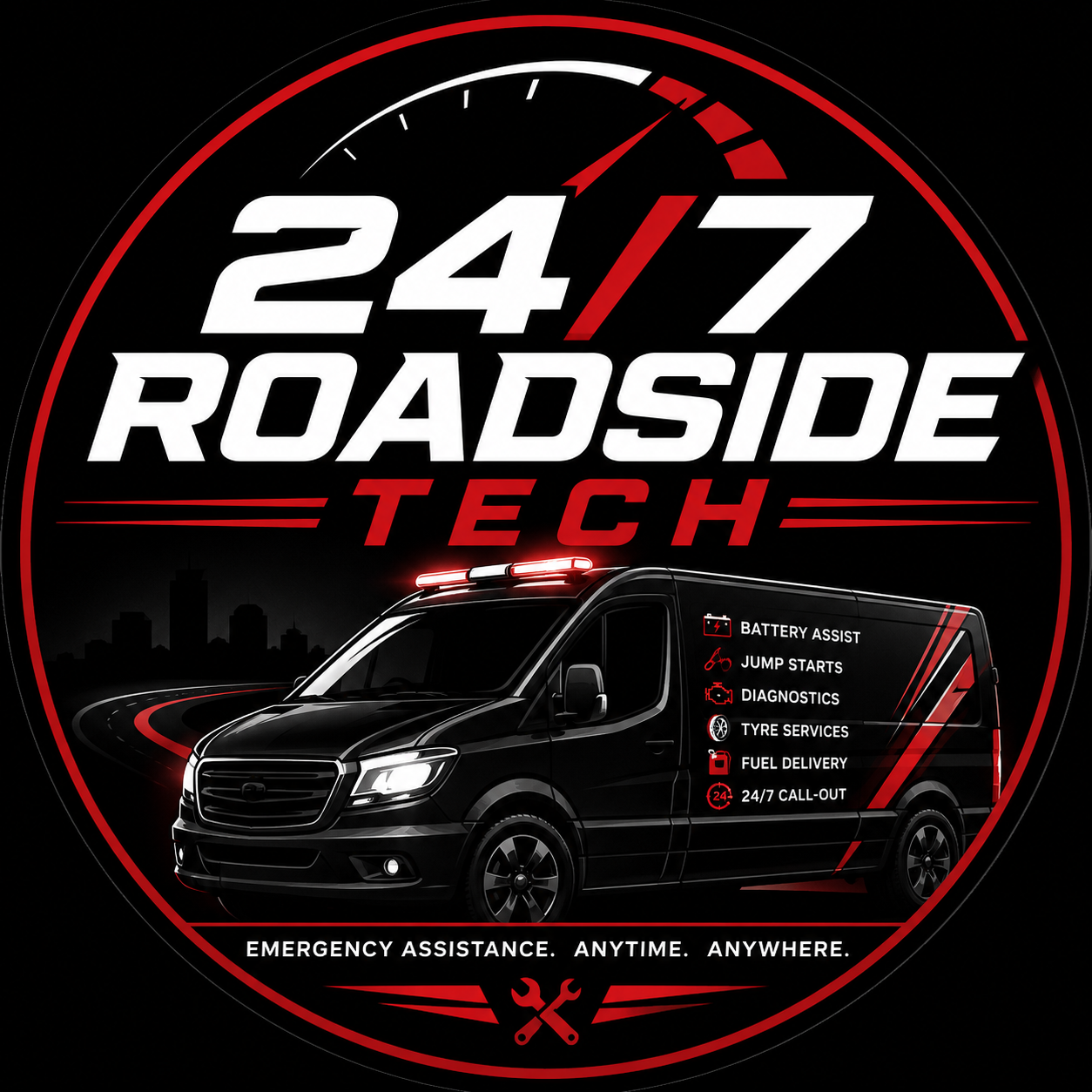 24/7 Roadside Tech van logo